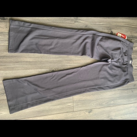 NWT Fila sport workout track retro yoga pants. Gray XS - Picture 3 of 5
